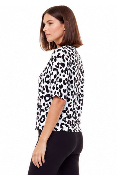 Women's Lynx Bamboo 3/4 Sleeve Top side view