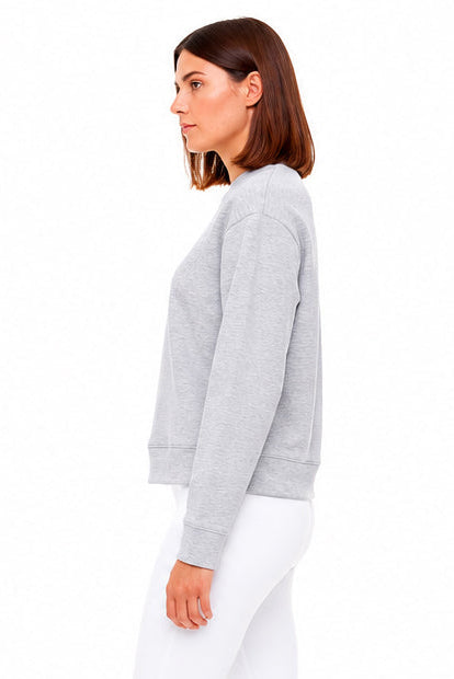 Women's French Twill Long-Sleeve Top side view