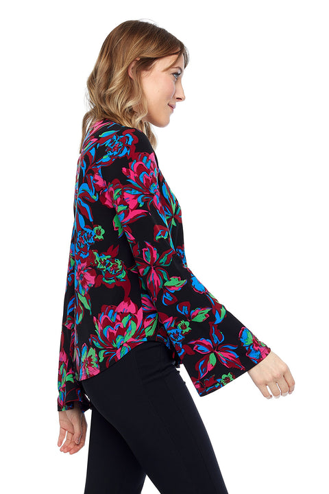 Women's Ibiza Knit Bell Sleeve Top side view