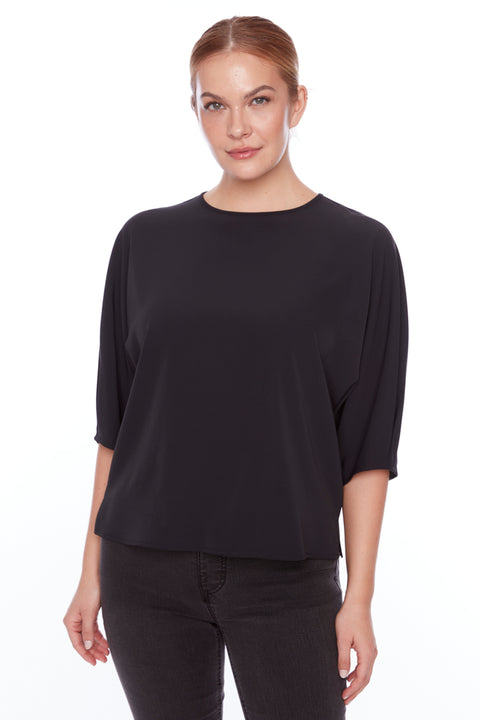 Women’s Solid Vegan Silk Vented T-Shirt front view
