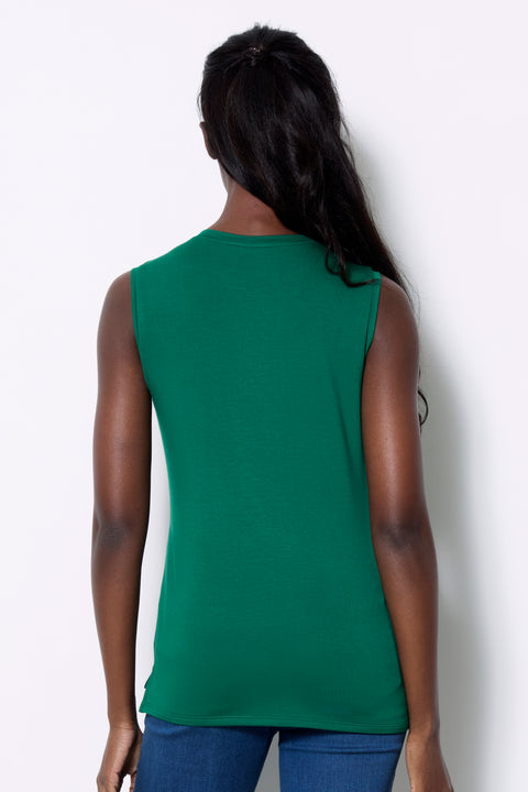 Women's Solid Provence Sleeveless Top back view