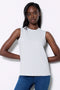 Women's Solid Provence Sleeveless Top front view