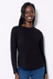 Women's Solid Provence Long-Sleeve Top front view