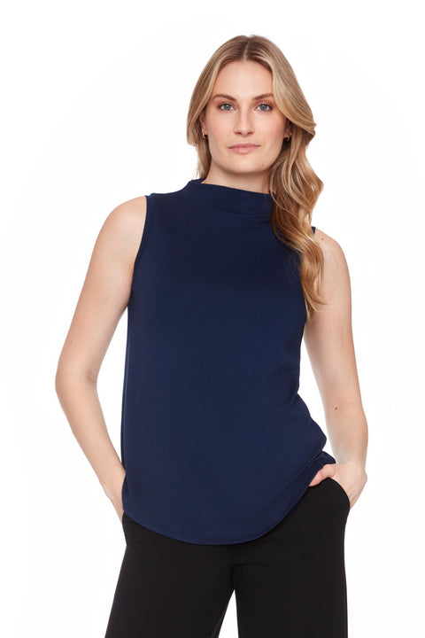 Women's Provence Sleeveless Turtleneck Top front view