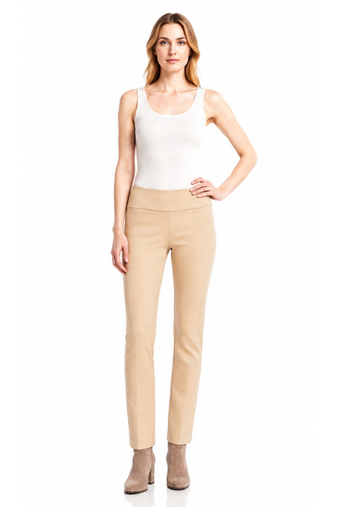 Women's Metal-Trim Vented Slim Leg Ankle Pant in Desert