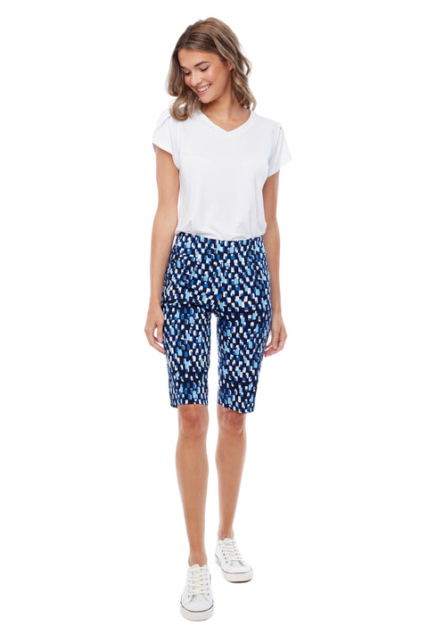Women's Chex Print Short front view