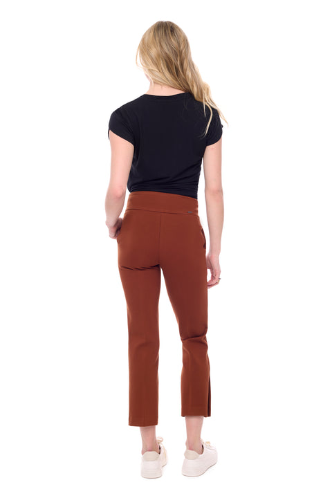 Women's Ponte Slim Crop Pant back view
