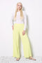 Women's Vegan Silk Wide Leg Pant front view