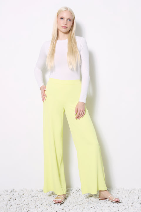 Women's Vegan Silk Wide Leg Pant front view