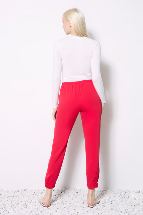 Women's Vegan Silk Jogger back view