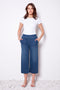 Women's UP!DATED Wide Leg Crop Jean front view