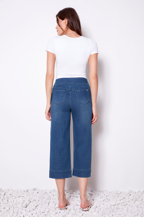 Women's UP!DATED Wide Leg Crop Jean back view