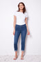 Women's UP!DATED Cuffed Crop Jean front view