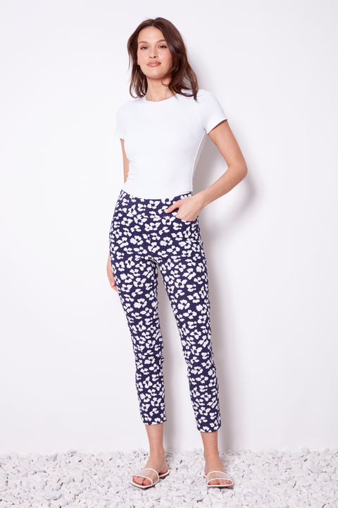 Women's Florist Petal-Slit Techno Ankle Pant front view