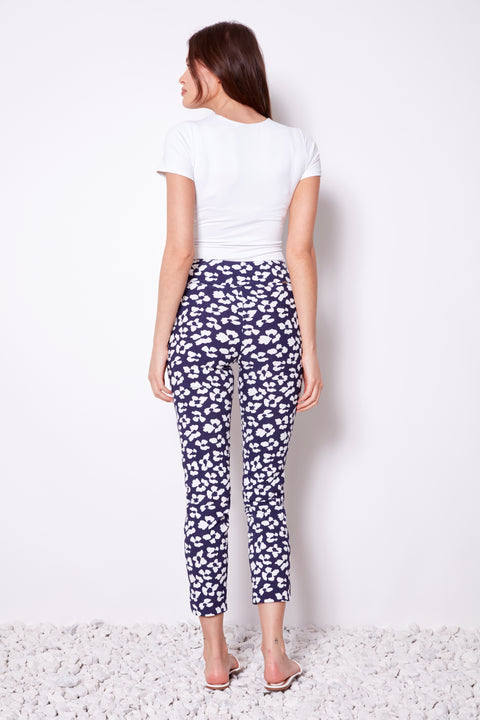 Women's Florist Petal-Slit Techno Ankle Pant back view