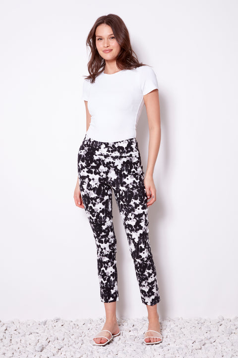 Women's Botanic Black Techno Ankle Pant front view
