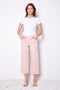 Women's Linen Effect Techno Cropped Pant front view
