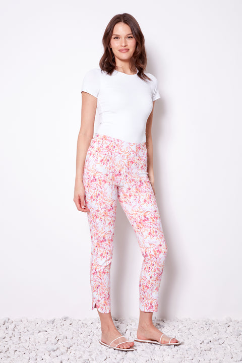 Women's Ginger Petal-Slit Techno Ankle Pant front view