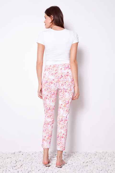Women's Ginger Petal-Slit Techno Ankle Pant back view