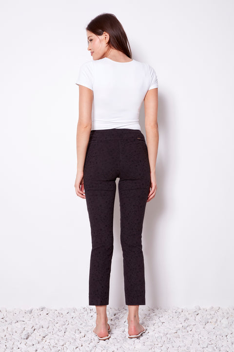 Women's Textured Jacquard Ankle Pant back view