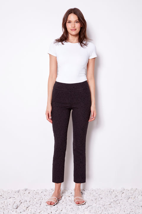 Women's Textured Jacquard Ankle Pant front view
