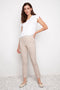 Model wearing UP! Gypsy Techno Button-Vent Ankle Pant in Gypsy print, front view.