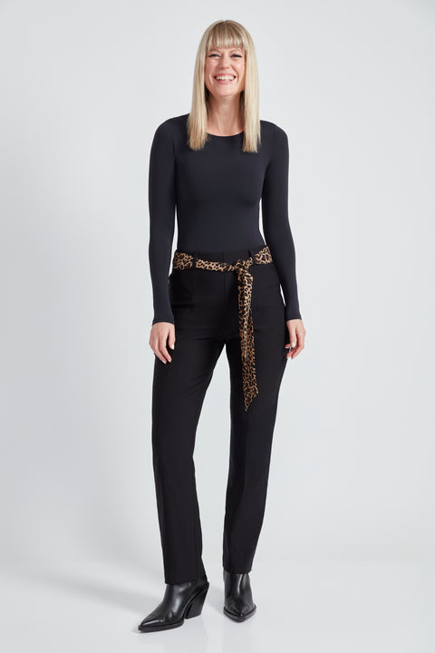 Pantalon droit à ceinture Armani