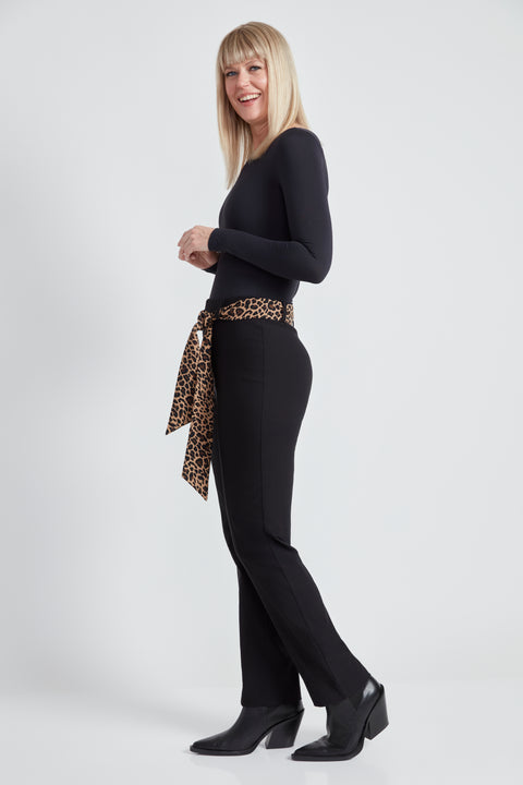 Pantalon droit à ceinture Armani