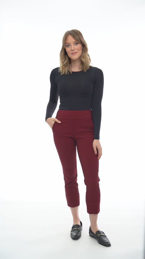 Women's Dobbs Slim Cropped Pant fit and movement video