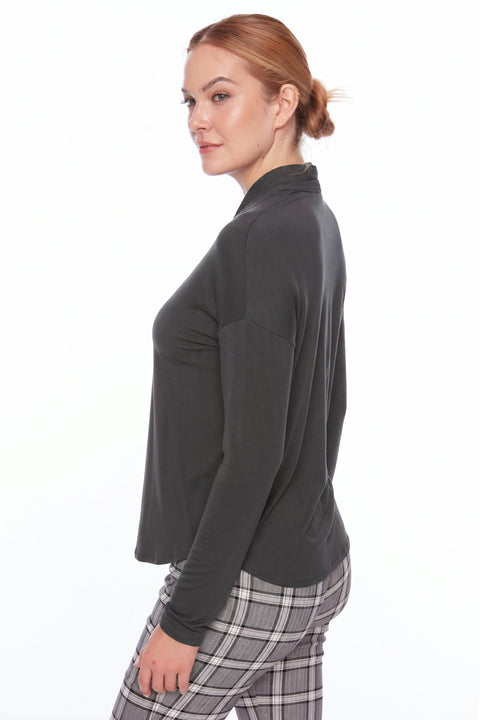 Jersey Knit V-Neck Top