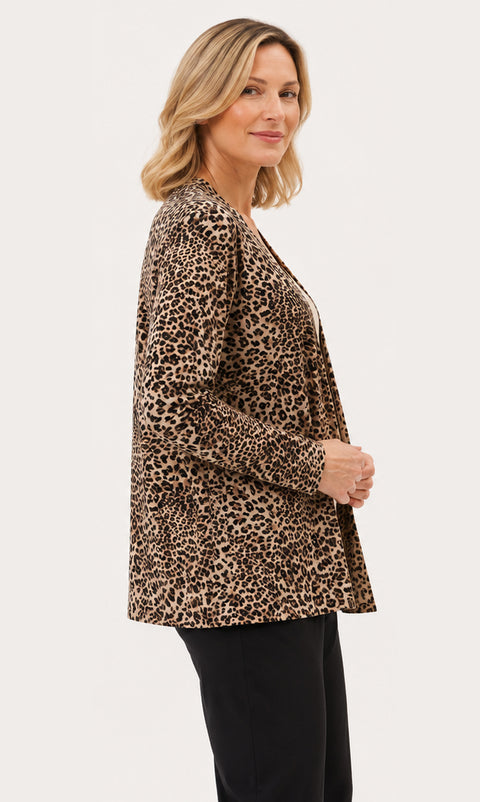 Women's Bamboo Open Cardigan side view