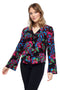 Women's Ibiza Knit Bell Sleeve Top front view