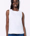 Women's Linen Sleeveless Top in Black front view