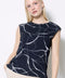Women's Marble Vegan Silk T-Shirt front view