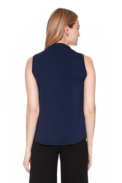 Women's Provence Sleeveless Turtleneck Top back view