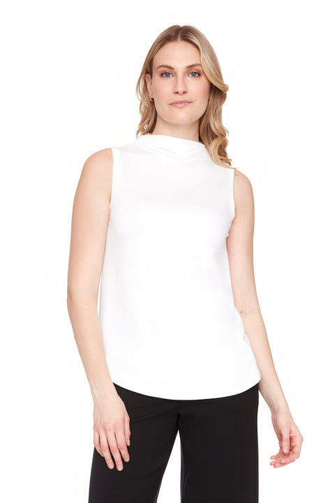 Women's Provence Sleeveless Turtleneck Top front view