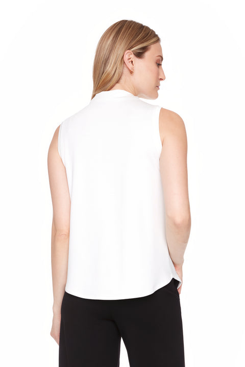 Women's Provence Sleeveless Turtleneck Top back view