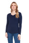 Women's Provence Long-Sleeve V-Neck Top front view