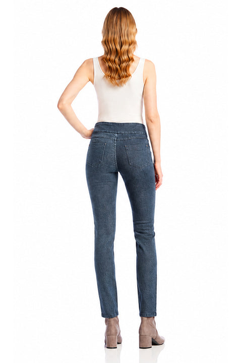 Women's Basic Skinny Jean in stretch denim back view