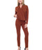 Women's Ponte Slim Cross-Stitch Pintuck Ankle Pant front view