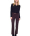 Women's Solid Palermo Chain Belt Pant front view