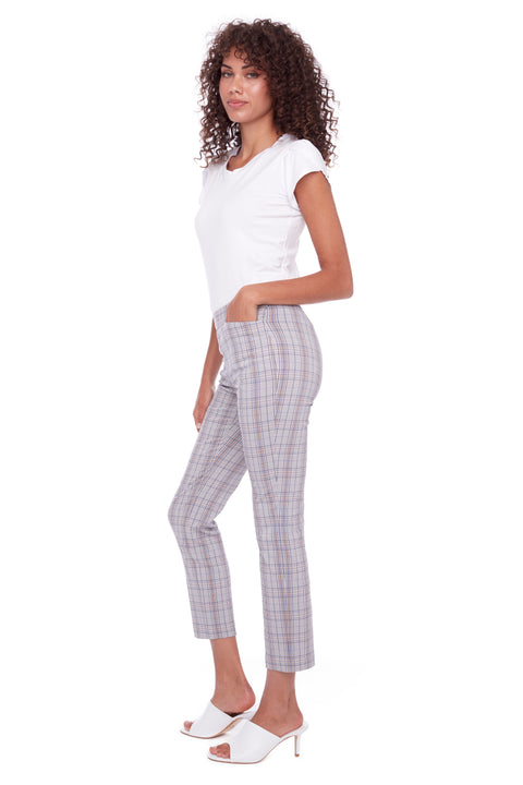 Women's Iceland Plaid Techno Ankle Pant side view