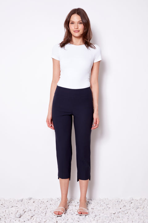 Women's Inverted Cuff Techno Crop Pant front view