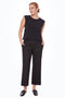 Women's Hove Black Ponte Gaucho Pant front view