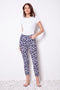 Women's Florist Petal-Slit Techno Ankle Pant front view