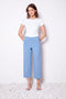 Women's Linen Effect Techno Cropped Pant front view