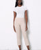 Women's Panama Textured Techno Cropped Pant front view