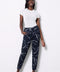 Women's Marble Vegan Silk Jogger front view