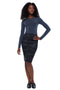 Women's Camo Ponte Pencil Skirt front view